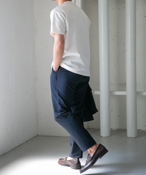 URBAN RESEARCH ROSSO MEN（アーバンリサーチロッソメン）の「『接触冷感/吸水速乾』『XLサイズあり』ハイパフォーマンスSTANDARDポンチTシャツ（Tシャツ/カットソー・メンズ・ブルー/ホワイト/ブラック/オリーブ・SMALL/MEDIUM/LARGE/X-LARGE）」の22枚目の写真