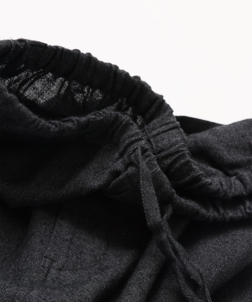 UNFOLLOWアンフロー　ブラック　パンツ UNFOLLOW（アンフォロー） スラックス 「FOLL / フォル」washed wool