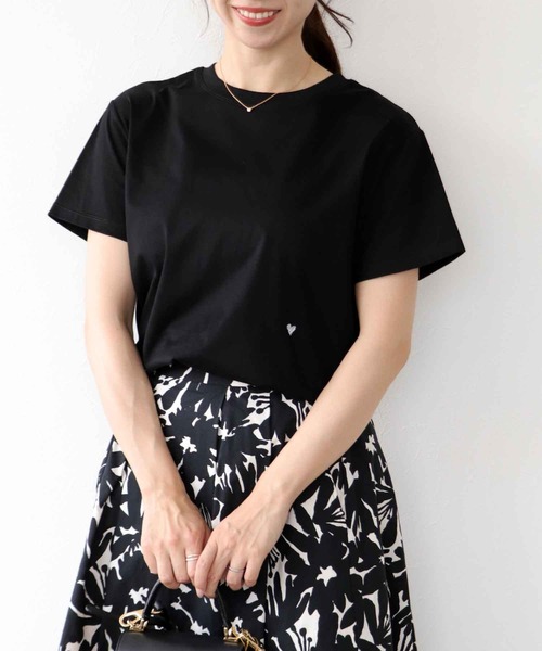 ハート刺繍Tシャツ（Tシャツ/カットソー）｜Jines（ジネス）