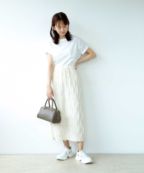 ハート刺繍Tシャツ（Tシャツ/カットソー）｜Jines（ジネス）