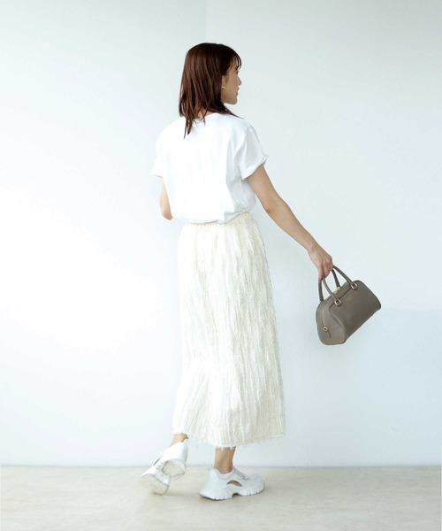 ハート刺繍Tシャツ（Tシャツ/カットソー）｜Jines（ジネス）