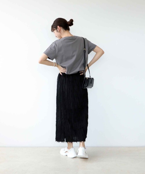 ハート刺繍Tシャツ（Tシャツ/カットソー）｜Jines（ジネス）