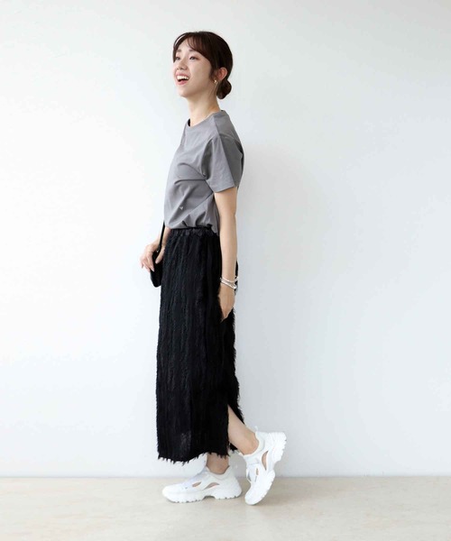 ハート刺繍Tシャツ（Tシャツ/カットソー）｜Jines（ジネス）