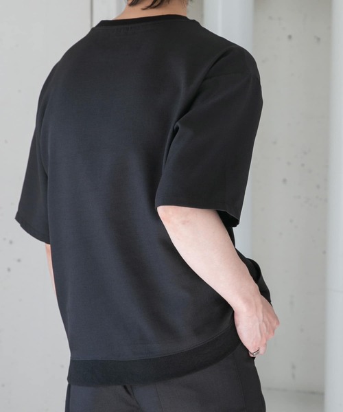 URBAN RESEARCH ROSSO MEN(アーバンリサーチロッソメン)の「『セットアップ対応』『XLサイズあり』『WEB限定』LINEN LIKEリラックスリブTシャツ(Tシャツ/カットソー・メンズ・ブラック/ベージュ・MEDIUM/LARGE/X-LARGE)」の20枚目の写真