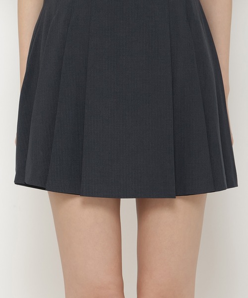 REDYAZEL（レディアゼル）の「【セットアップ可能】配色ベルトプリーツショートスカパン（その他パンツ・レディース・ブラウン/グレー/ブルー・FREE）」の9枚目の写真