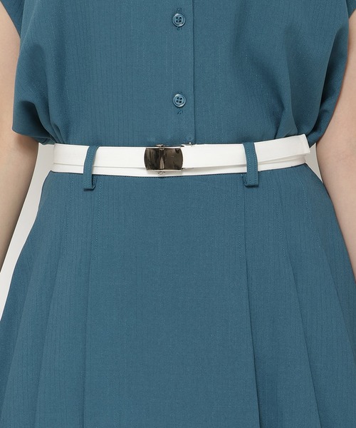 REDYAZEL（レディアゼル）の「【セットアップ可能】配色ベルトプリーツショートスカパン（その他パンツ・レディース・ブラウン/グレー/ブルー・FREE）」の18枚目の写真