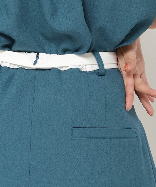 REDYAZEL（レディアゼル）の「【セットアップ可能】配色ベルトプリーツショートスカパン（その他パンツ・レディース・ブラウン/グレー/ブルー・FREE）」の19枚目の写真