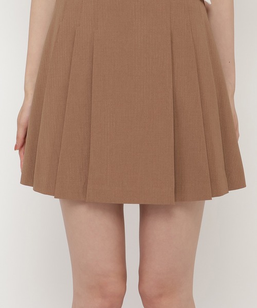 REDYAZEL（レディアゼル）の「【セットアップ可能】配色ベルトプリーツショートスカパン（その他パンツ・レディース・ブラウン/グレー/ブルー・FREE）」の14枚目の写真