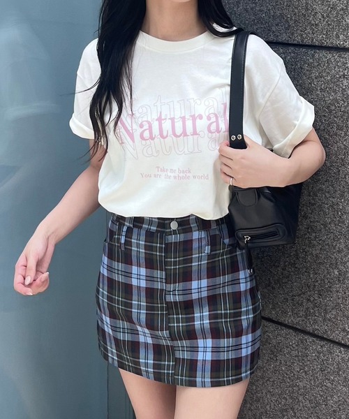 fiere（フィエール）の「英字プリント半袖Tシャツ（Tシャツ/カットソー・レディース・ホワイト/アイボリー/A・M/L/LARGE/MEDIUM/XL/SMALL）」の10枚目の写真