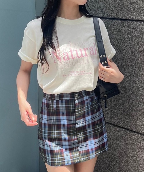 fiere（フィエール）の「英字プリント半袖Tシャツ（Tシャツ/カットソー・レディース・ホワイト/アイボリー/A・M/L/LARGE/MEDIUM/XL/SMALL）」の11枚目の写真
