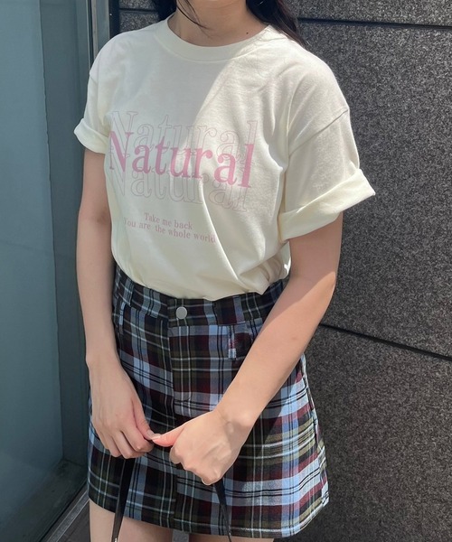 fiere（フィエール）の「英字プリント半袖Tシャツ（Tシャツ/カットソー・レディース・ホワイト/アイボリー/A・M/L/LARGE/MEDIUM/XL/SMALL）」の12枚目の写真