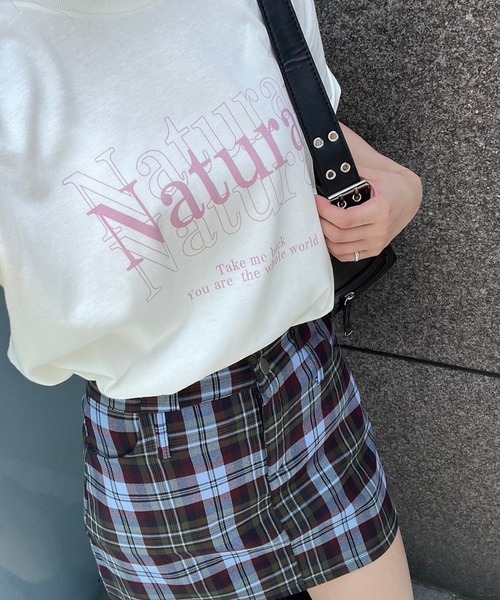 fiere（フィエール）の「英字プリント半袖Tシャツ（Tシャツ/カットソー・レディース・ホワイト/アイボリー/A・M/L/LARGE/MEDIUM/XL/SMALL）」の13枚目の写真