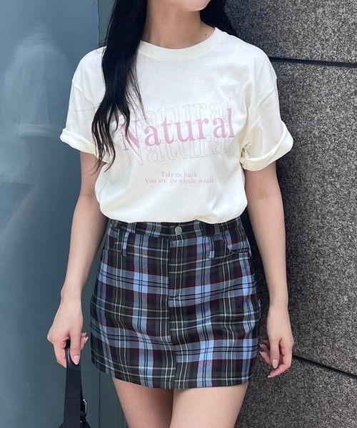 fiere（フィエール）の「英字プリント半袖Tシャツ（Tシャツ/カットソー・レディース・ホワイト/アイボリー/A・M/L/LARGE/MEDIUM/XL/SMALL）」の14枚目の写真