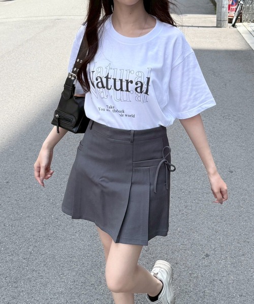 fiere（フィエール）の「英字プリント半袖Tシャツ（Tシャツ/カットソー・レディース・ホワイト/アイボリー/A・M/L/LARGE/MEDIUM/XL/SMALL）」の16枚目の写真