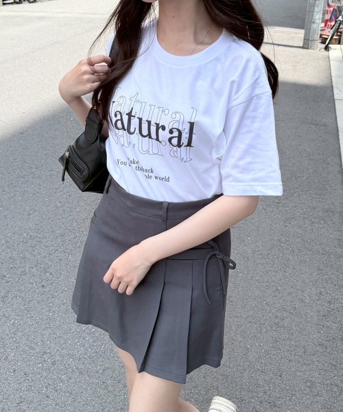 fiere（フィエール）の「英字プリント半袖Tシャツ（Tシャツ/カットソー・レディース・ホワイト/アイボリー/A・M/L/LARGE/MEDIUM/XL/SMALL）」の17枚目の写真