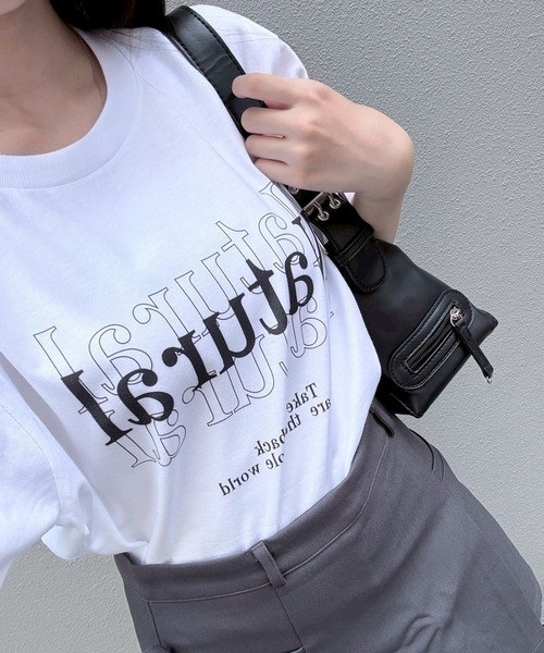 fiere（フィエール）の「英字プリント半袖Tシャツ（Tシャツ/カットソー・レディース・ホワイト/アイボリー/A・M/L/LARGE/MEDIUM/XL/SMALL）」の22枚目の写真
