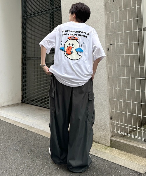 ILL'S(イルズ)の「【ILL'S】ゴーストルミナスプリントTシャツ(Tシャツ/カットソー・メンズ・ブラック/ホワイト・M/L)」の6枚目の写真