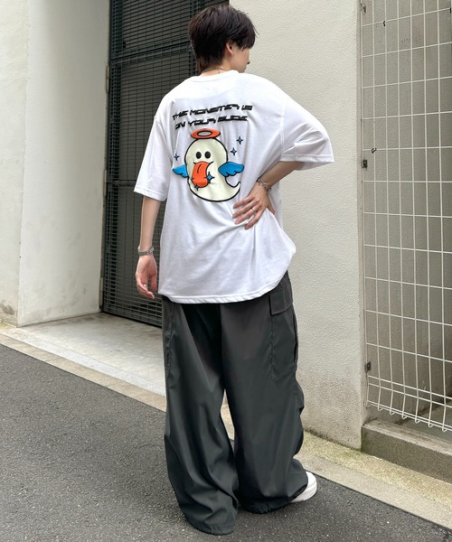 ILL'S(イルズ)の「【ILL'S】ゴーストルミナスプリントTシャツ(Tシャツ/カットソー・メンズ・ブラック/ホワイト・M/L)」の7枚目の写真