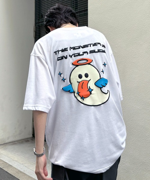 ILL'S(イルズ)の「【ILL'S】ゴーストルミナスプリントTシャツ(Tシャツ/カットソー・メンズ・ブラック/ホワイト・M/L)」の11枚目の写真