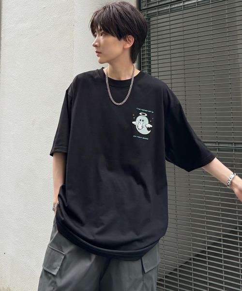 ILL'S(イルズ)の「【ILL'S】ゴーストルミナスプリントTシャツ(Tシャツ/カットソー・メンズ・ブラック/ホワイト・M/L)」の16枚目の写真