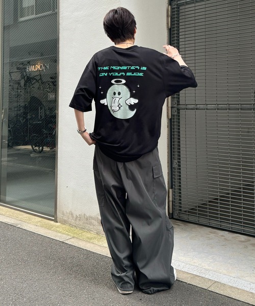 ILL'S(イルズ)の「【ILL'S】ゴーストルミナスプリントTシャツ(Tシャツ/カットソー・メンズ・ブラック/ホワイト・M/L)」の14枚目の写真