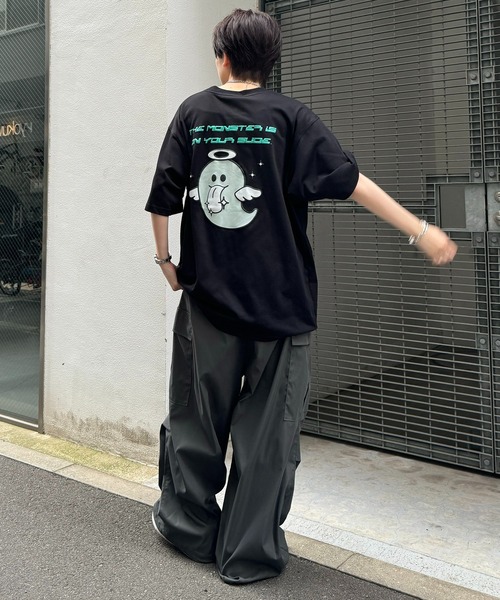 ILL'S(イルズ)の「【ILL'S】ゴーストルミナスプリントTシャツ(Tシャツ/カットソー・メンズ・ブラック/ホワイト・M/L)」の15枚目の写真