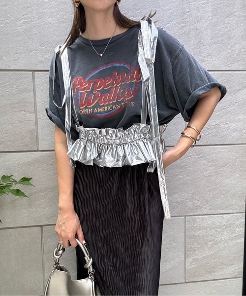 y/m by misato(イムバイミサト)の「メタリックタフタハーネス(ベルト・レディース・シルバー・FREE)」の15枚目の写真