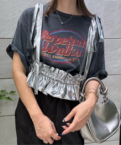 y/m by misato(イムバイミサト)の「メタリックタフタハーネス(ベルト・レディース・シルバー・FREE)」の18枚目の写真