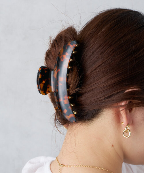 BIRTHDAY BAR（バースデイバー）の「べっ甲ヘアバンスクリップ（ヘアバンド・レディース・ブラウン/ベージュ・0）」の2枚目の写真