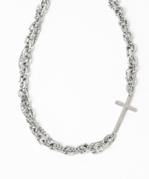 HARE(ハレ)の「クロスモチーフネックレス(HARE)(ネックレス・メンズ・シルバー・FREE)」の4枚目の写真