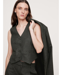 Banana Republic（バナナリパブリック）の「ピンストライプ フランネル ベスト（ベスト）」