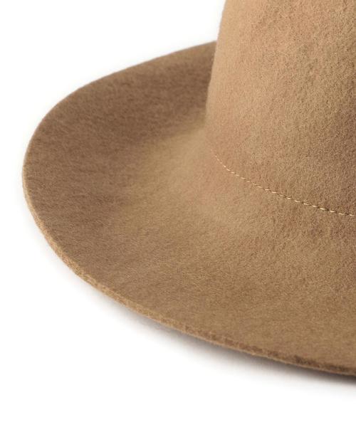 green label relaxing（グリーンレーベルリラクシング）の「GC フェルトナカオレハット②◆（ハット・レディース・ブラック/ライトグレー/ブラウン/ネイビー/ダークグリーン/ベージュ・フリー）」の9枚目の写真