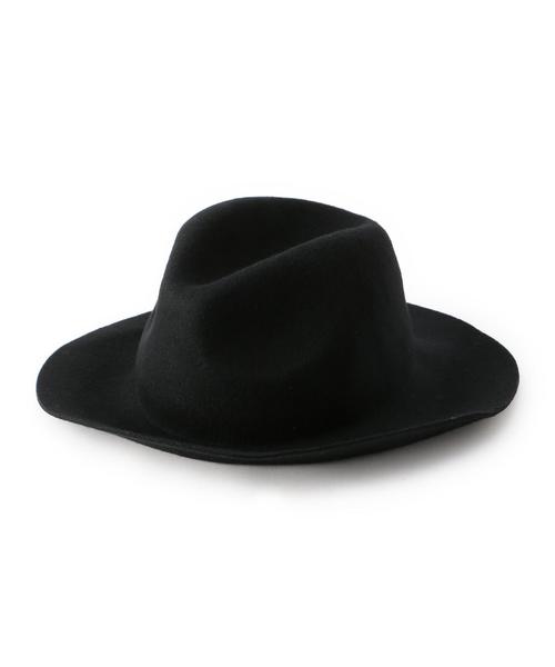 green label relaxing（グリーンレーベルリラクシング）の「GC フェルトナカオレハット②◆（ハット・レディース・ブラック/ライトグレー/ブラウン/ネイビー/ダークグリーン/ベージュ・フリー）」の11枚目の写真