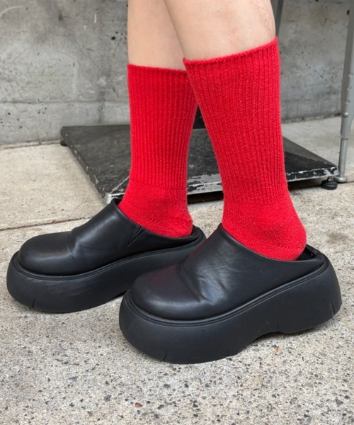 CIAOPANIC TYPY(チャオパニックティピー)の「【インフルエンサーセレクトアイテム!】厚底ソールサボ(ブーツ・レディース・ブラック/ブラウン・23.5/24.5/22.5)」の17枚目の写真