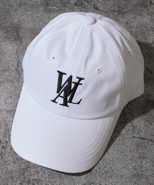 WOOALONG(ウアロン)の「【WOOALONG / ウアロン】Signature Logo ball cap / シグネチャーロゴ ベースボールキャップ(キャップ・レディース・ベージュ/ネイビー/ブルー系1/ブラック×ブラック/ブラック/ピンク/グレー/グリーン/ブルー系2/ホワイト・SMALL/MEDIUM)」の1枚目の写真