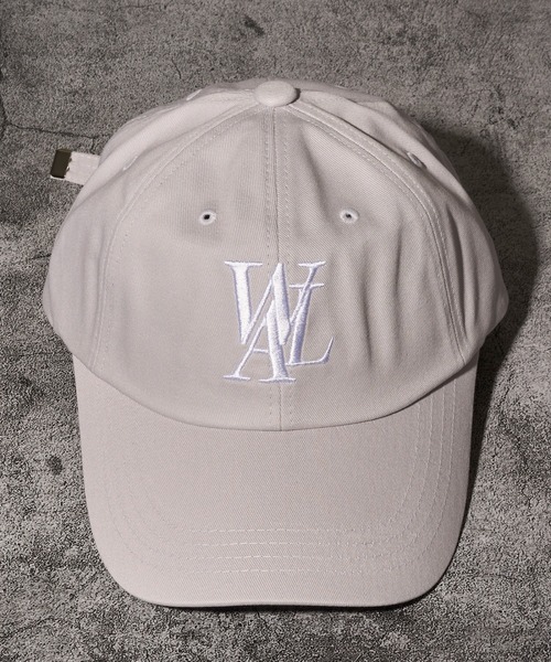 キャップ WOOALONG Signature Nylon Ball Cap BEIGE WL232WCA02UBEG WOOALONG キャップ 帽子 「WOOALONG / ウアロン」Signature Logo