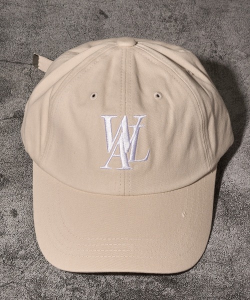キャップ WOOALONG Signature Small Logo ball cap BEIGE cap_logo_001be セール】【WOOALONG / ウアロン】Signature Logo ball cap