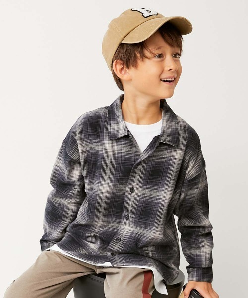 綿100% チェック柄 長袖ネルシャツ（シャツ/ブラウス）｜devirock