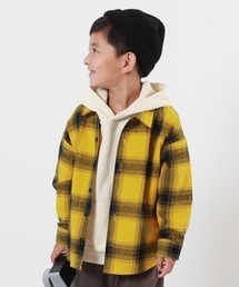 チェック」に該当するシャツ/ブラウス（イエロー/黄色系