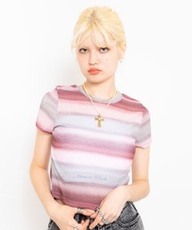 atmos pink Gradation Sheer Top / アトモス ピンク グラデーション シアー トップ