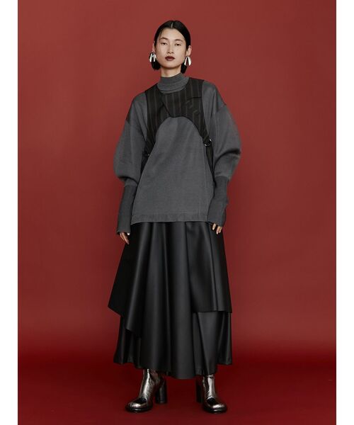 UN3D.（アンスリード）の「SEE THROUGH LAYERED KNIT