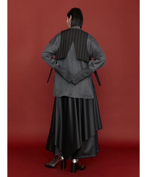 【未使用品】UN3D.アンスリード　レイヤードニット　ブラック UN3D.（アンスリード）の「SEE THROUGH LAYERED KNIT