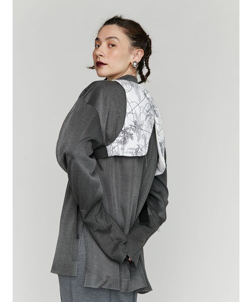 【セール】SEE THROUGH LAYERED KNIT / シースルーレイヤードニット（ニット/セーター）｜UN3D.（アンスリード）