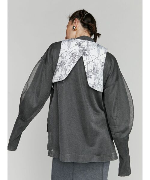 UN3D.（アンスリード）の「SEE THROUGH LAYERED KNIT