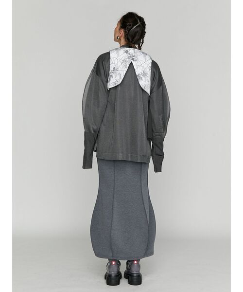 【セール】SEE THROUGH LAYERED KNIT / シースルーレイヤードニット（ニット/セーター）｜UN3D.（アンスリード）