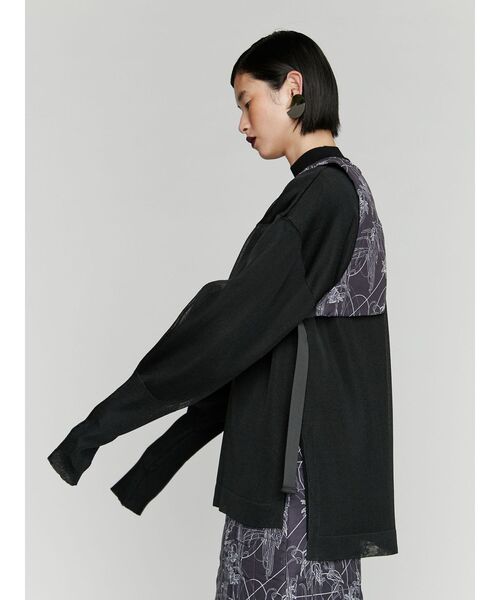 【セール】SEE THROUGH LAYERED KNIT / シースルーレイヤードニット（ニット/セーター）｜UN3D.（アンスリード）