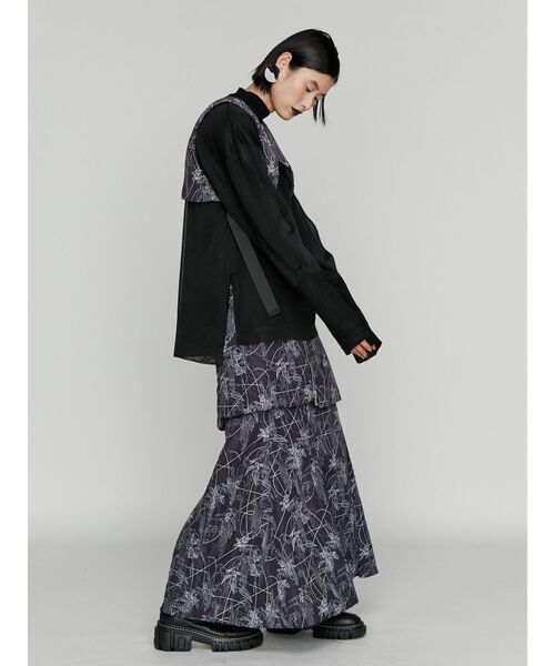 【セール】SEE THROUGH LAYERED KNIT / シースルーレイヤードニット（ニット/セーター）｜UN3D.（アンスリード）