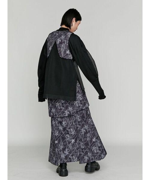 【セール】SEE THROUGH LAYERED KNIT / シースルーレイヤードニット（ニット/セーター）｜UN3D.（アンスリード）