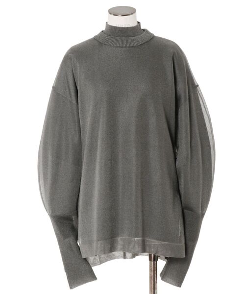 【セール】SEE THROUGH LAYERED KNIT / シースルーレイヤードニット（ニット/セーター）｜UN3D.（アンスリード）