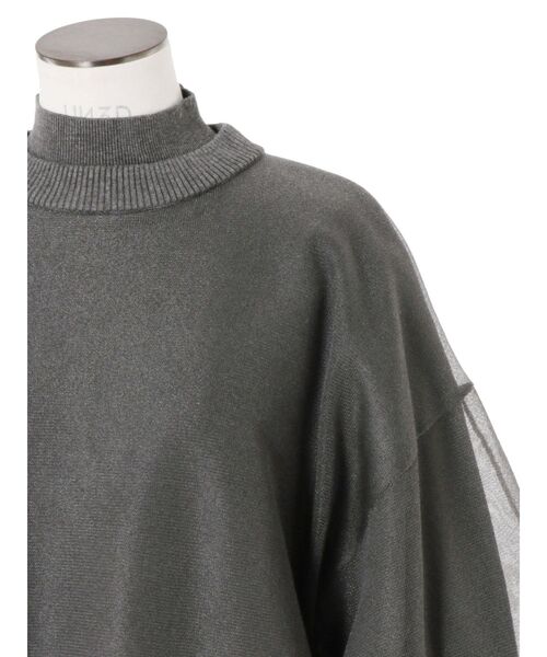 【セール】SEE THROUGH LAYERED KNIT / シースルーレイヤードニット（ニット/セーター）｜UN3D.（アンスリード）